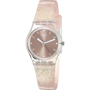 Swatch Women's Watch - Pinkindescent Too Quartz Rose Gold Tone Dial Strap | LK354D