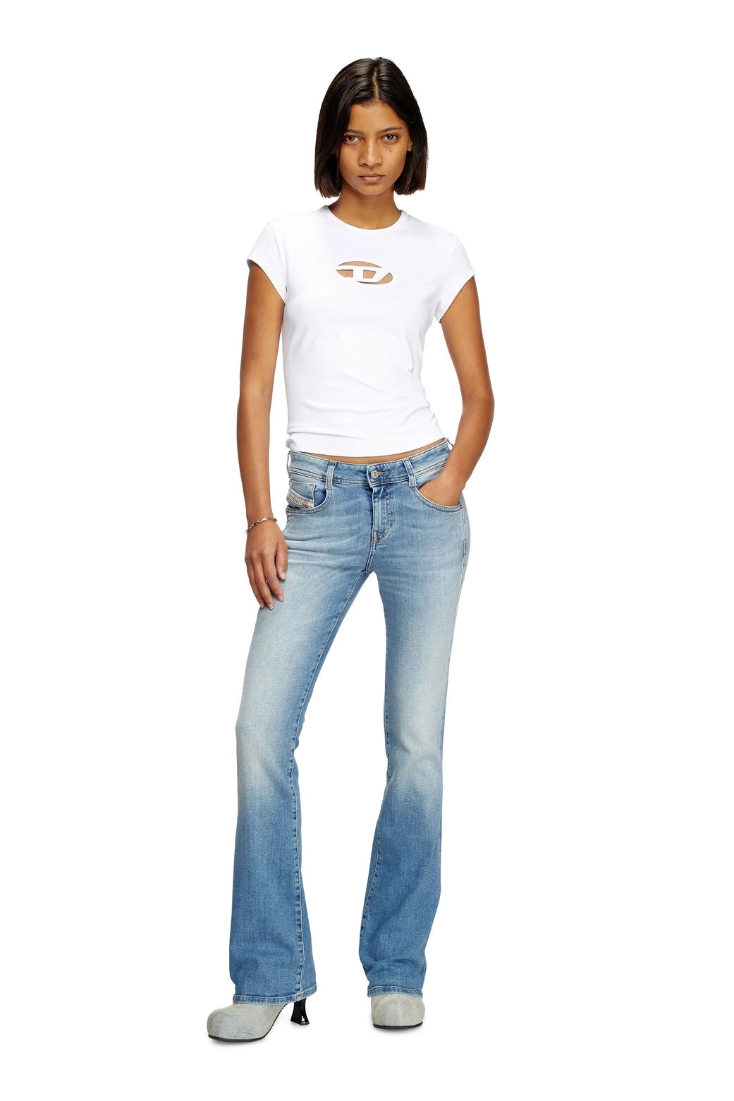 T-Angie T-shirt with peekaboo logo White