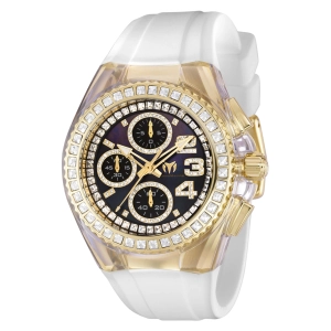 Technomarine Men's Watch - Cruise Glitz Chronograph MOP Dial White Strap | TM-121059