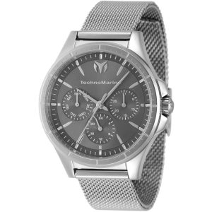 Technomarine Women's Watch - MoonSun Quartz Charcoal Dial Silver Tone Case | TM-822048