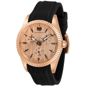 Technomarine Women's Watch - Sea Dream Quartz Rose Gold Dial Black Strap | TM-719033