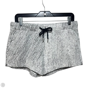 Textured Athletic Shorts By Zyia In Black & White, Size: L