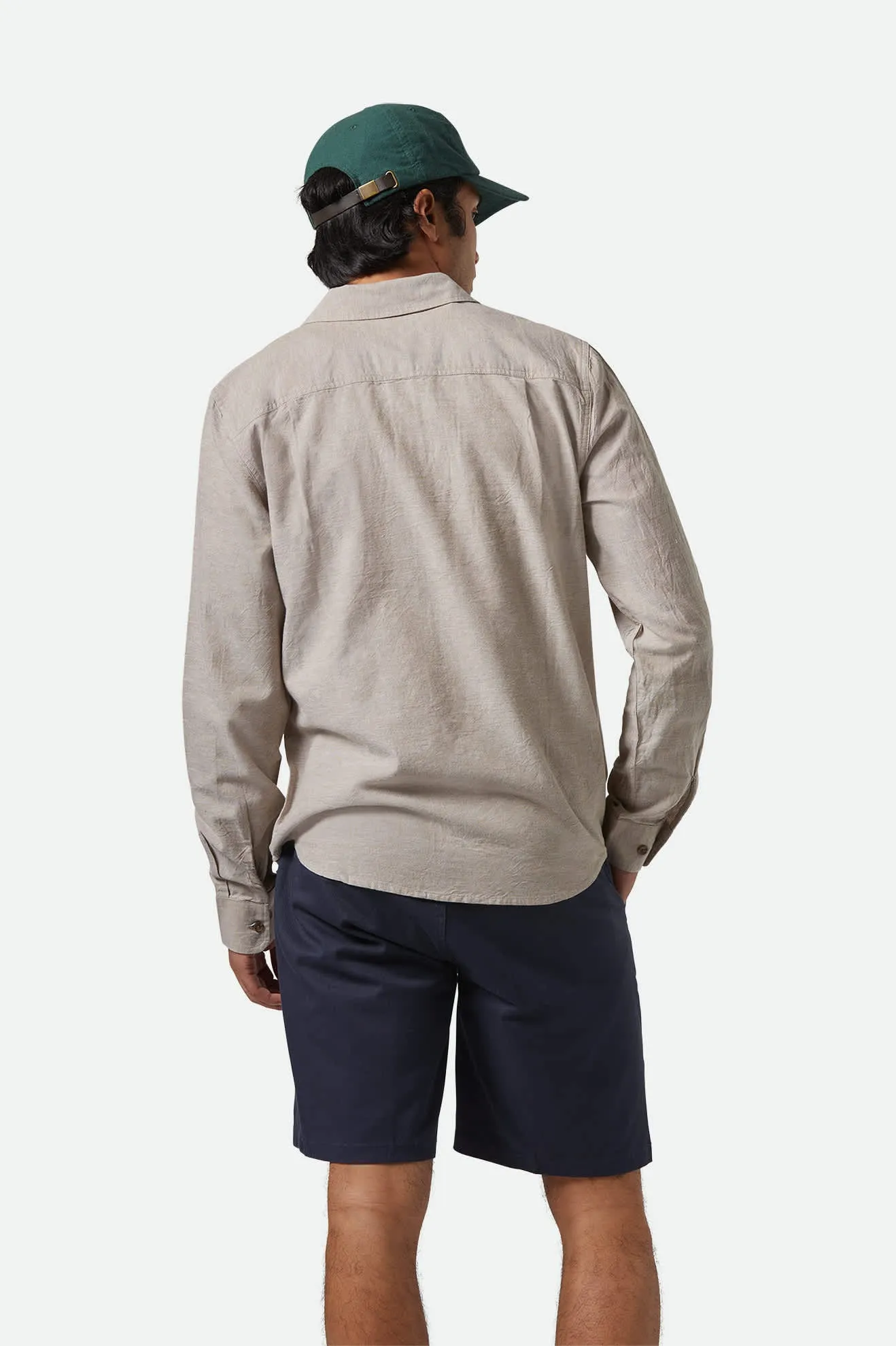The Daily Cotton L/S Shirt  - Khaki