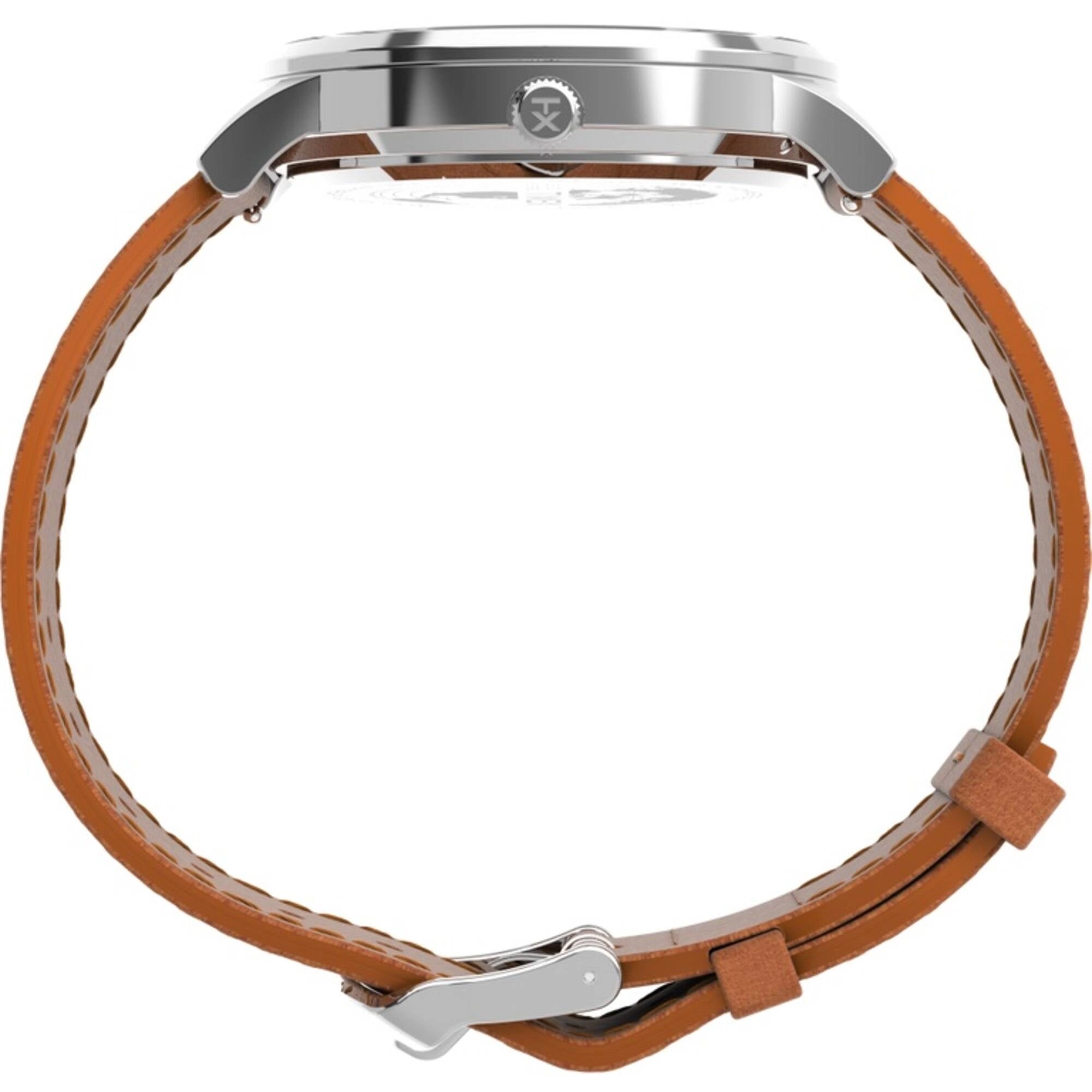 Timex Men's Quartz Watch - Waterbury Classic Grey Dial Tan Leather Strap | TW2V73600