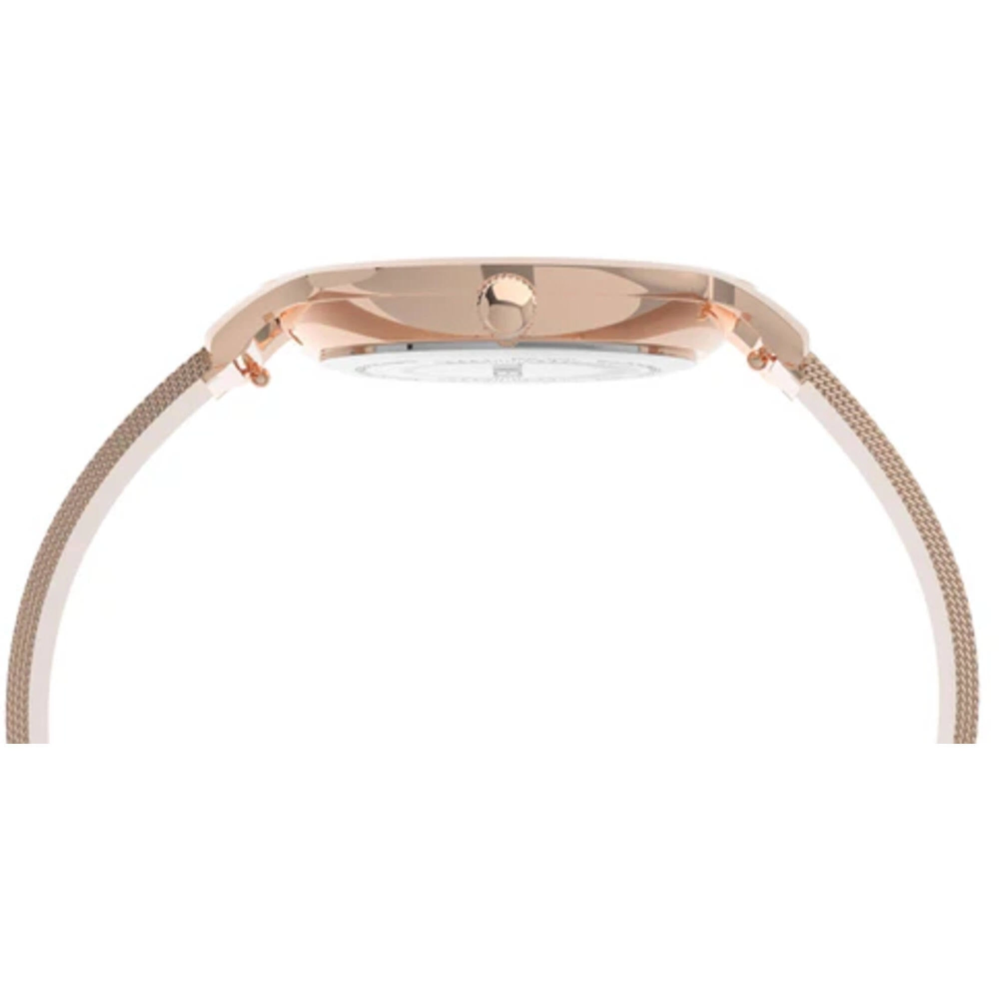 Timex Women's Watch - Full Bloom Rose Gold Stainless Steel Mesh Bracelet | TW2U19000