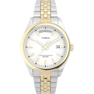 Timex Women's Watch - Legacy Date Display White Dial Steel Bracelet | TW2V68500VQ