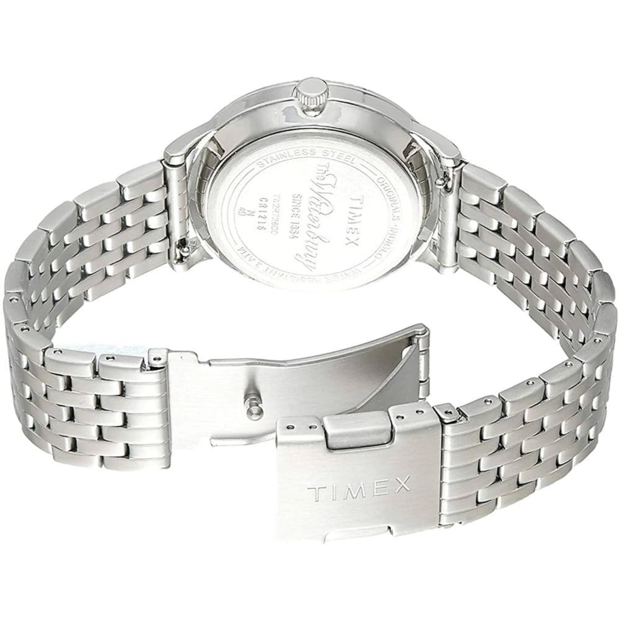 Timex Women's Watch - Waterbury Quartz White Dial Stainless Steel Bracelet | Tw2R72600