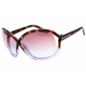 Tom Ford Women's Sunglasses - Havana/Other Plastic Full Rim Oversized | FT1068 56Z