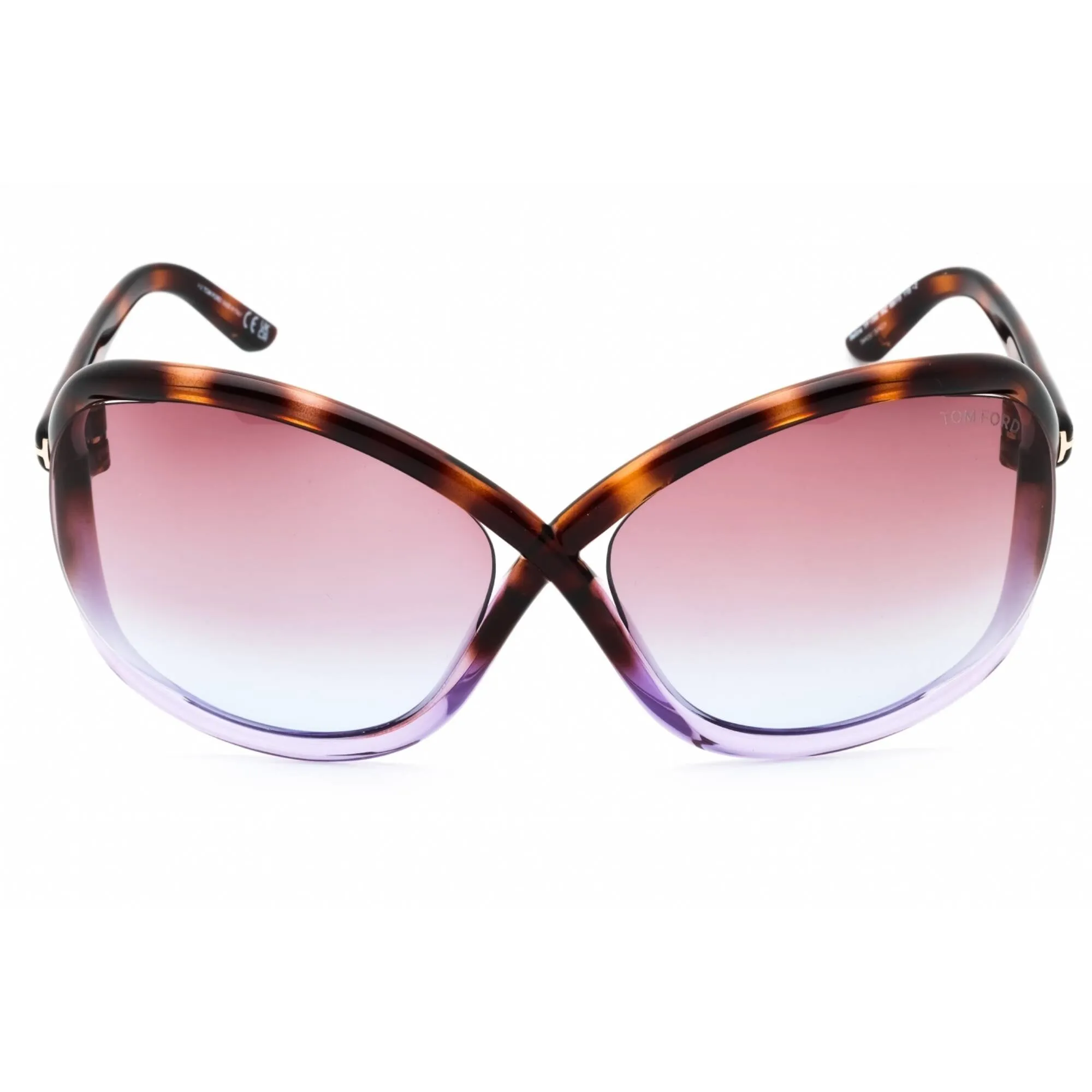 Tom Ford Women's Sunglasses - Havana/Other Plastic Full Rim Oversized | FT1068 56Z