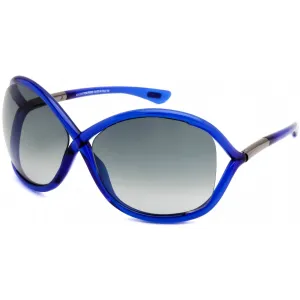 Tom Ford Women's Sunglasses - Shiny Blue Acetate Oversized Frame | FT0009 WHITNEY 90B
