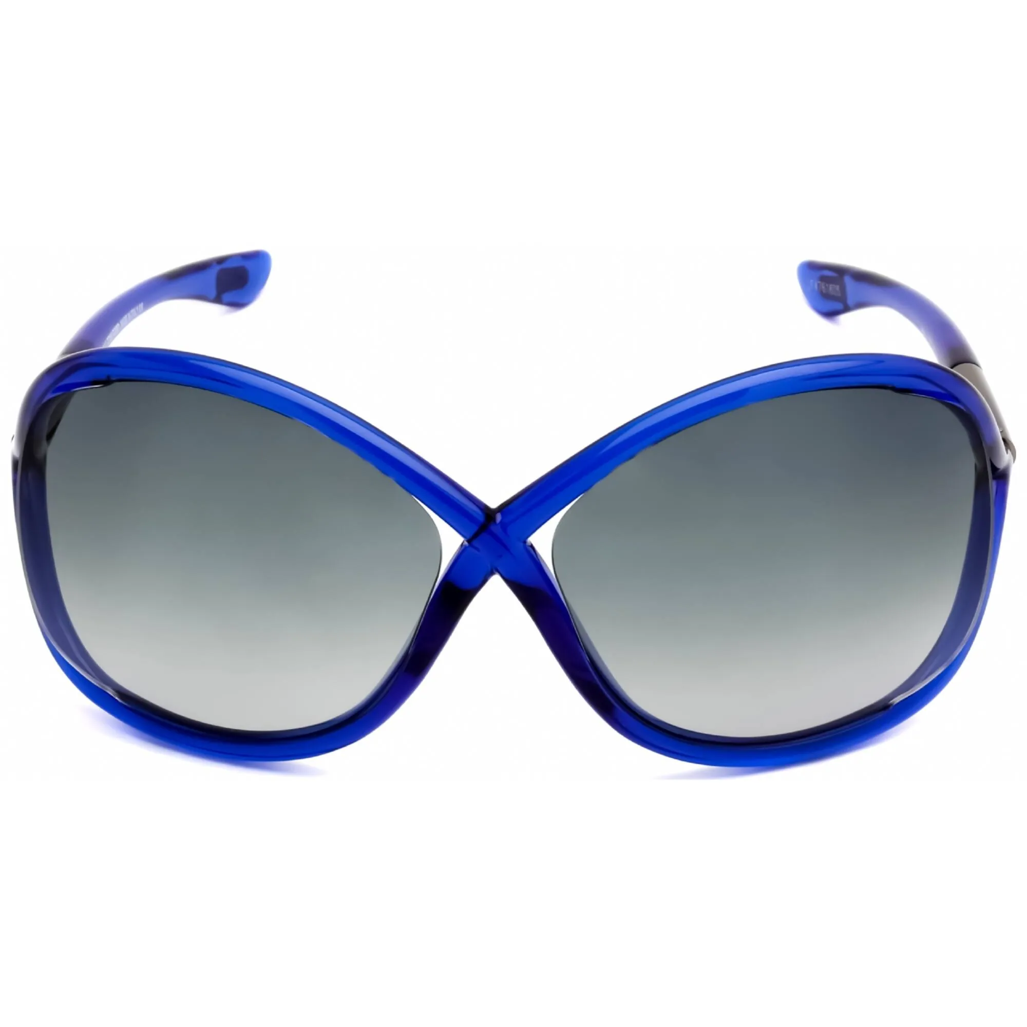 Tom Ford Women's Sunglasses - Shiny Blue Acetate Oversized Frame | FT0009 WHITNEY 90B