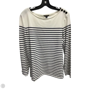 Top 3/4 Sleeve Basic By Brooks Brothers In Striped Pattern, Size: Xl