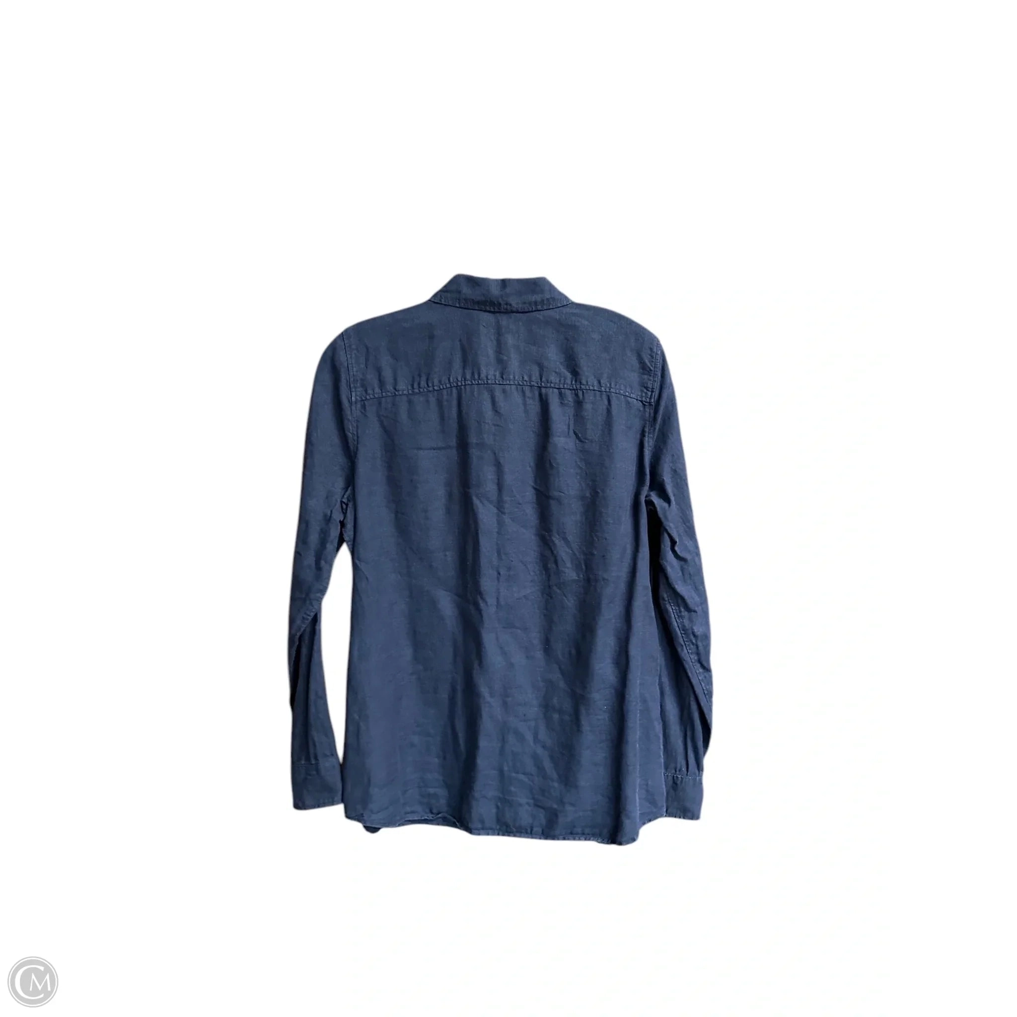 Top Long Sleeve By Talbots In Navy, Size: M