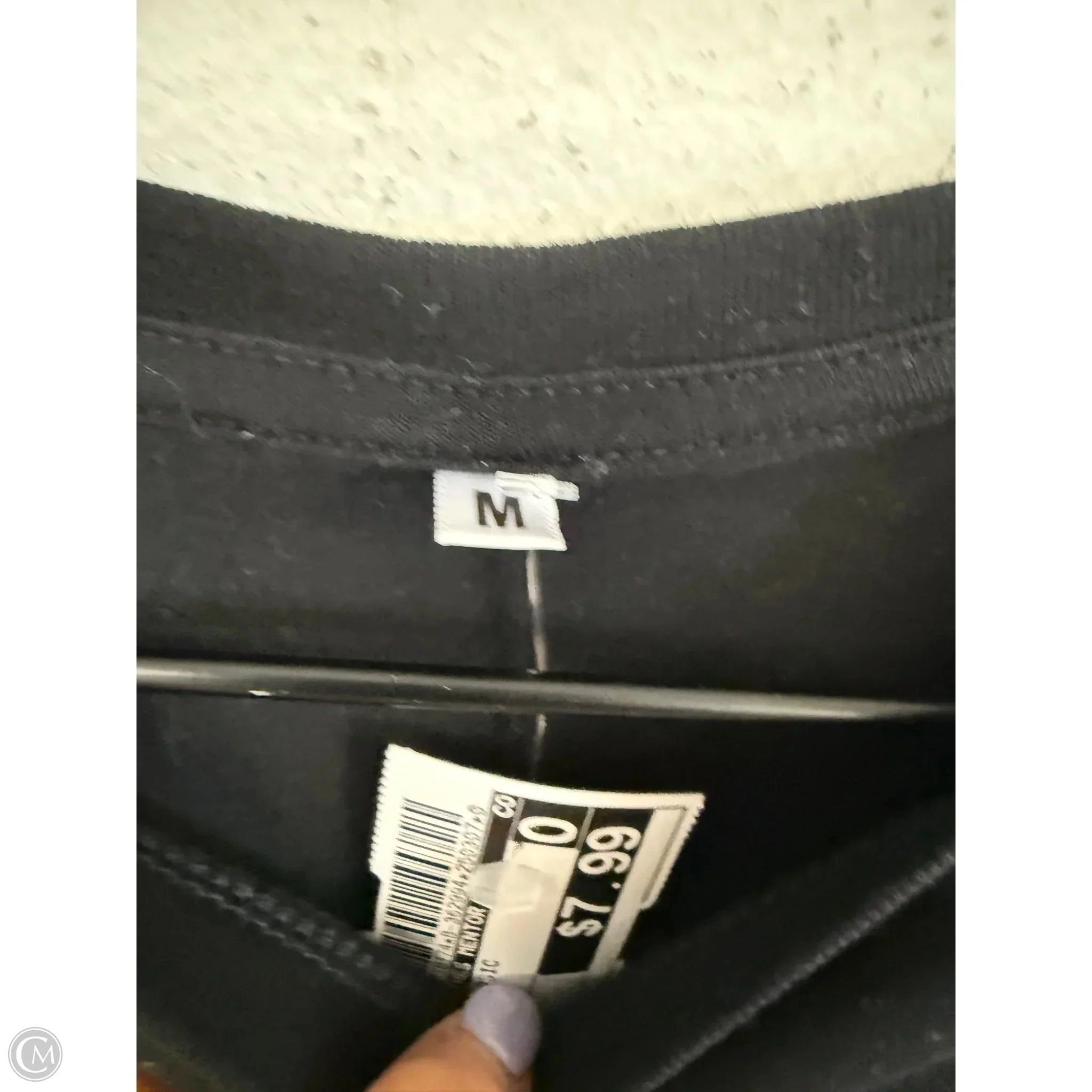 Top Short Sleeve Basic By Clothes Mentor In Black, Size: M