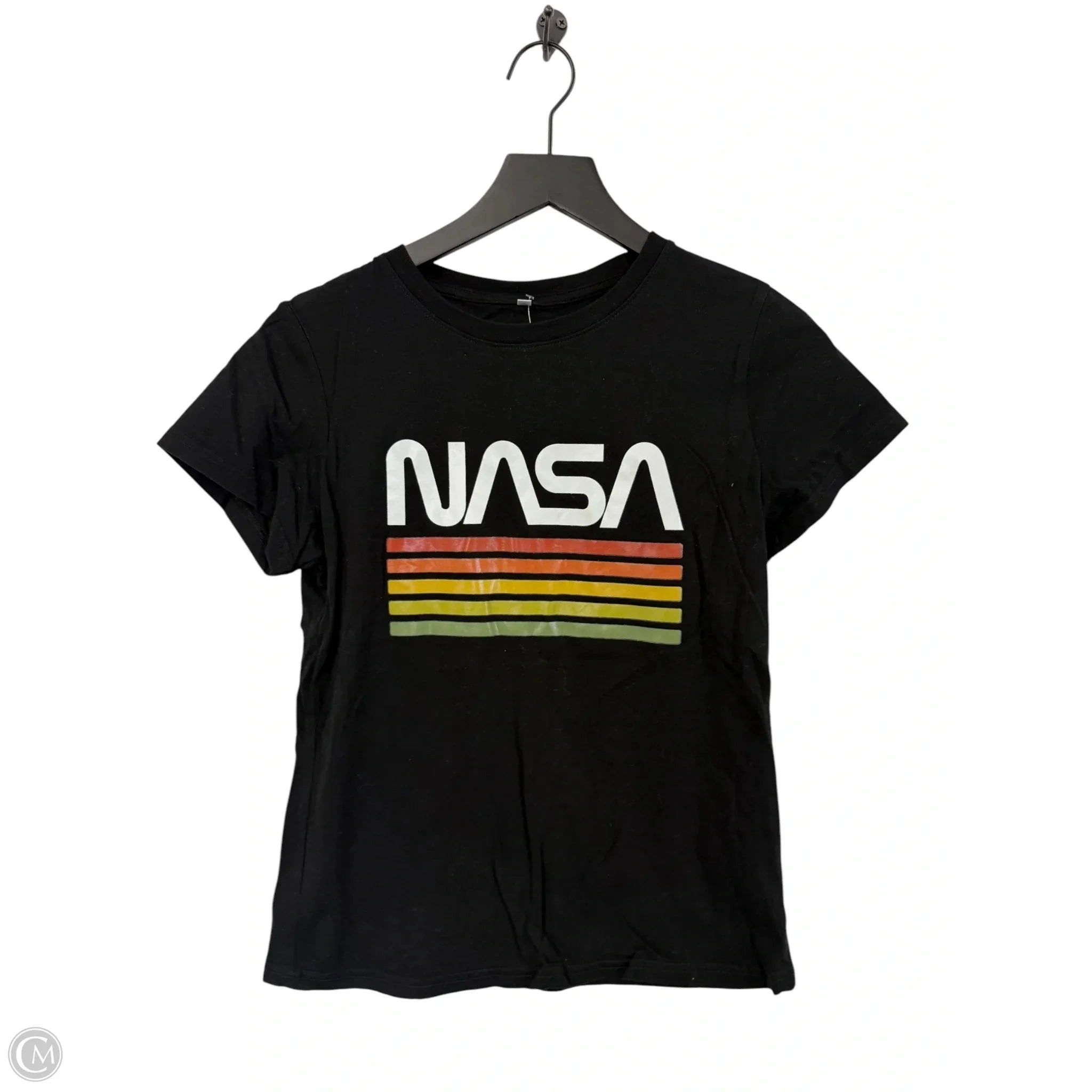 Top Short Sleeve Basic By Clothes Mentor In Black, Size: M
