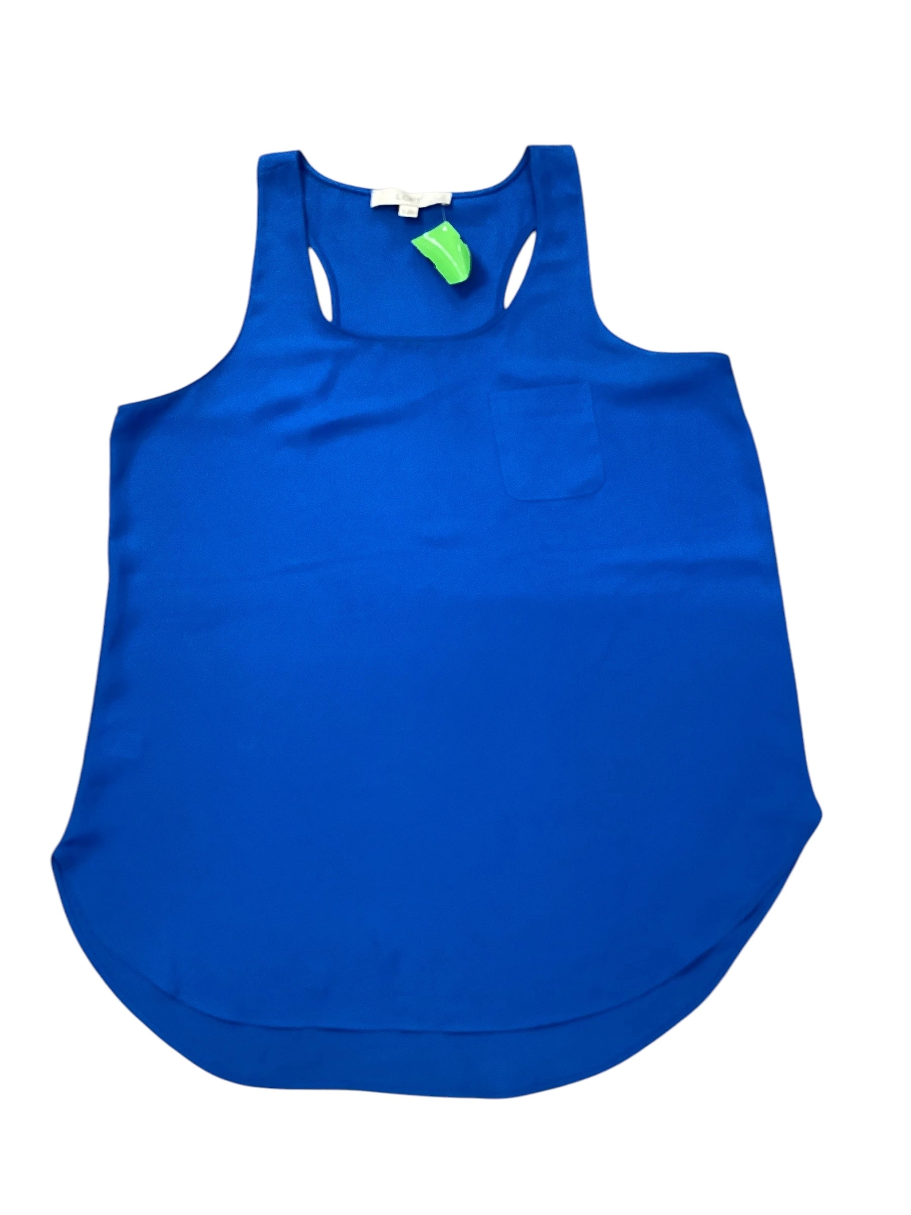Top Sleeveless Basic By Loft In Blue, Size:M