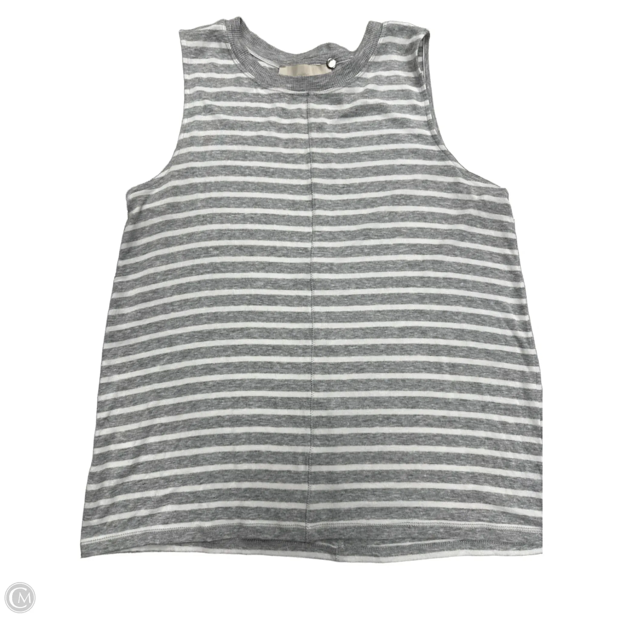 Top Sleeveless Basic By Loft In Grey, Size: M