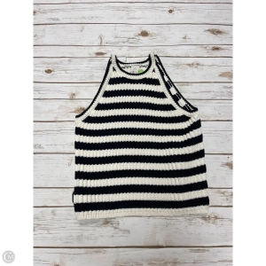 Top Sleeveless By A New Day In Black & Cream, Size: L