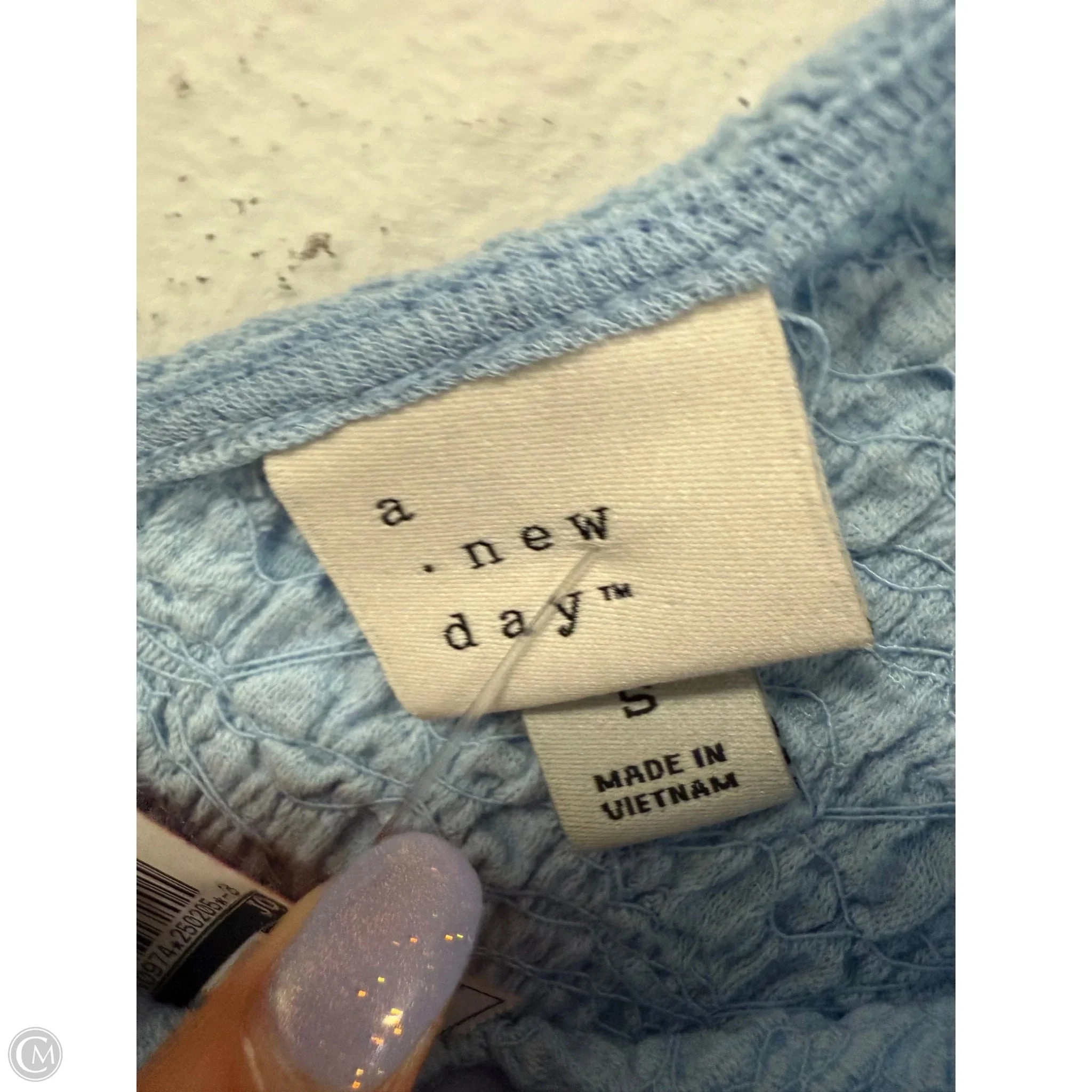Top Sleeveless By A New Day In Blue, Size: S