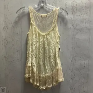 Top Sleeveless By Altard State In Cream, Size: M