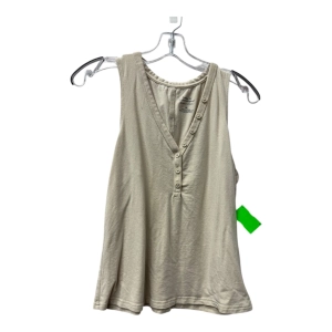 Top Sleeveless By Banana Republic In Tan, Size:M
