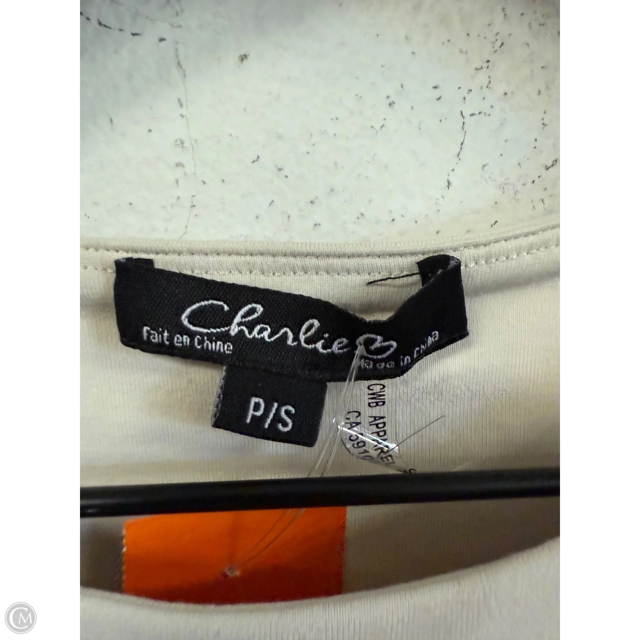 Top Sleeveless By Charlie B In Tan, Size: S