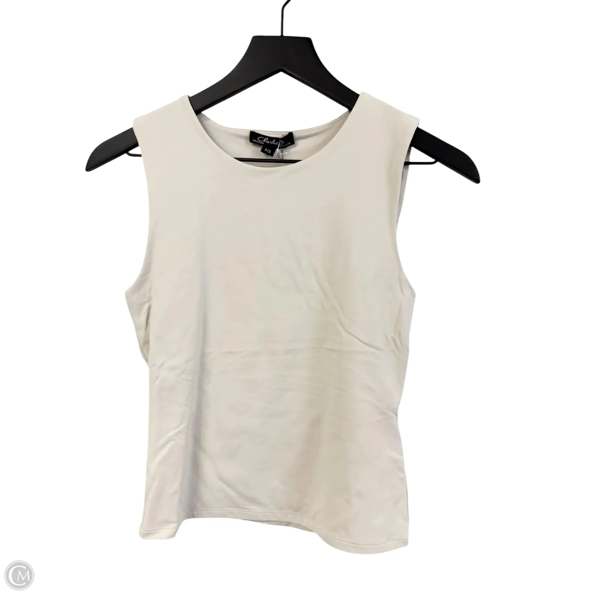 Top Sleeveless By Charlie B In Tan, Size: S