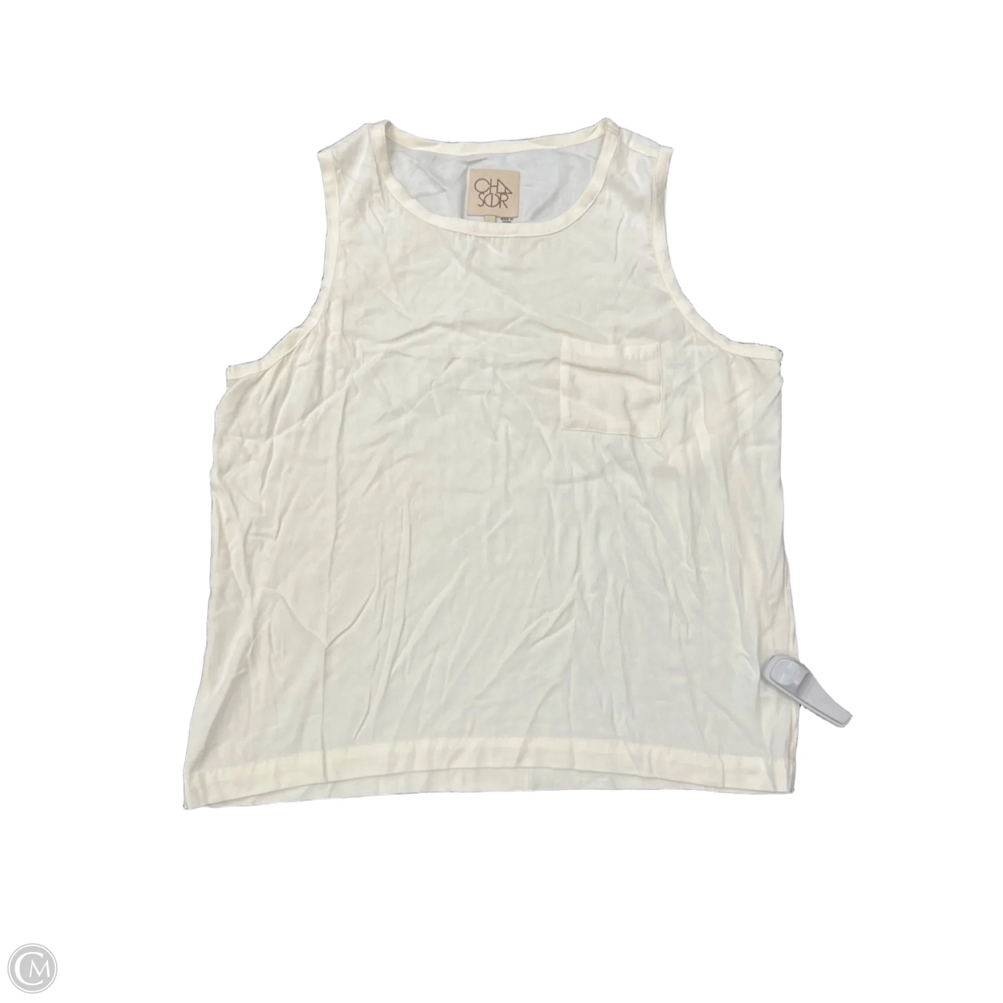 Top Sleeveless By Chaser In Cream, Size: L