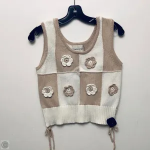 Top Sleeveless By Clothes Mentor In Tan, Size: S