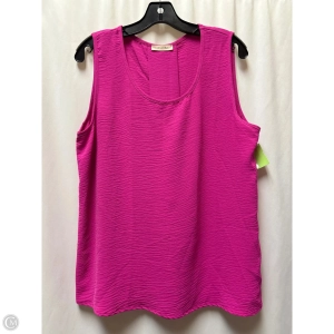 Top Sleeveless By Cotton Bleu In Pink, Size: L