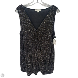 Top Sleeveless By Eri   Ali In Black & Gold, Size: M