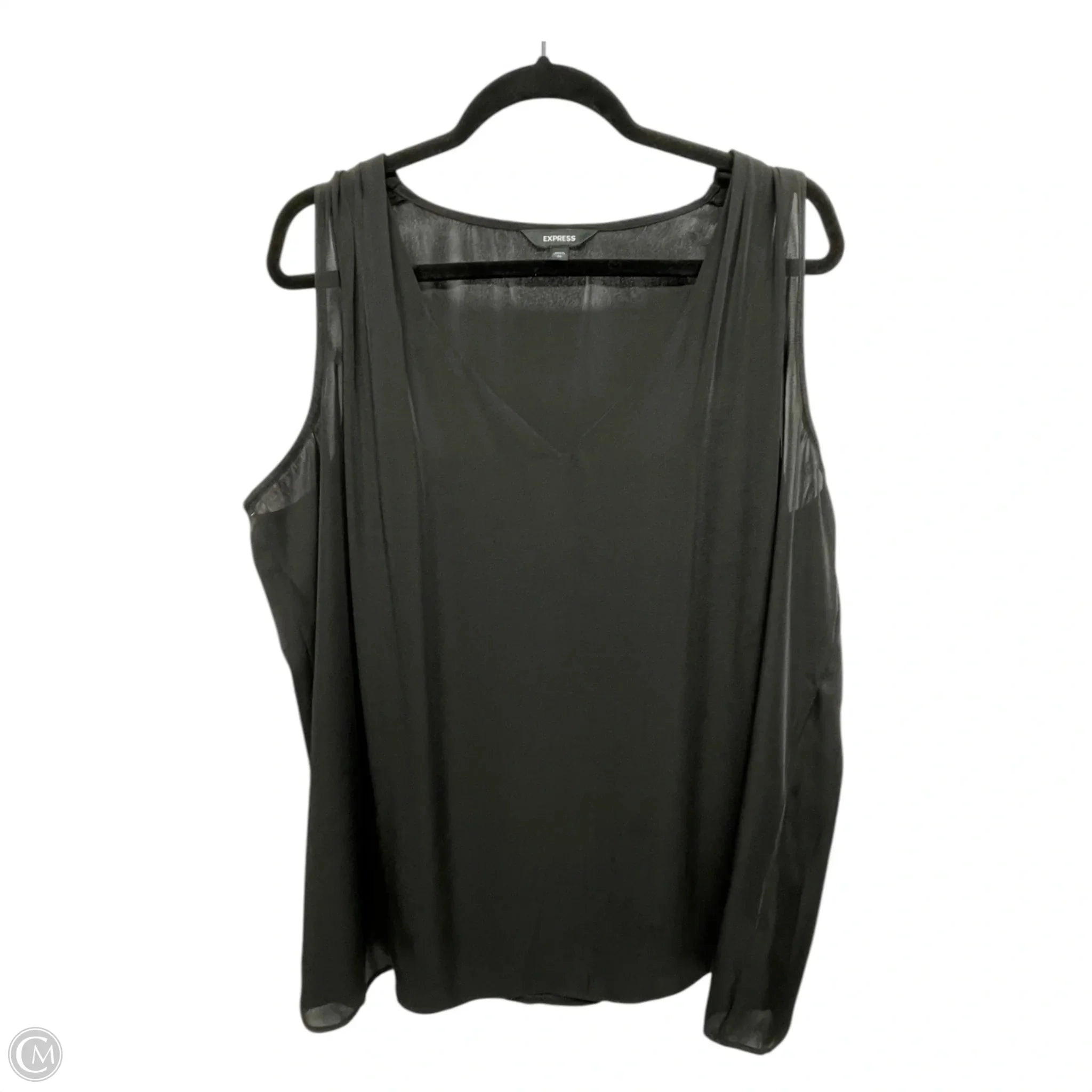 Top Sleeveless By Express In Black, Size: Xl