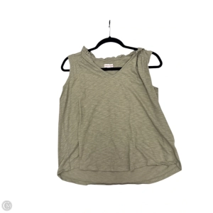 Top Sleeveless By Knox Rose In Green, Size: M