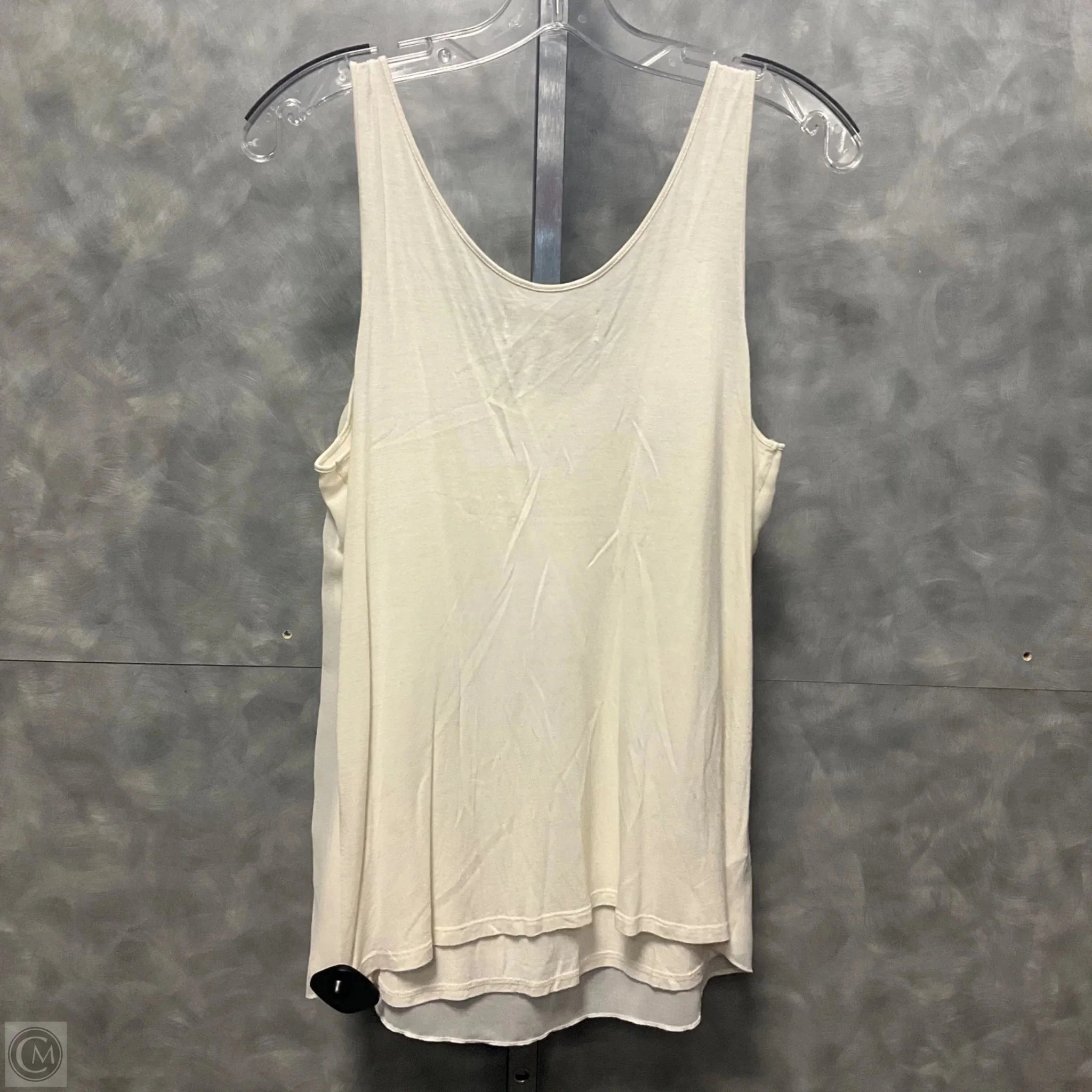 Top Sleeveless By Loft In Cream, Size: M
