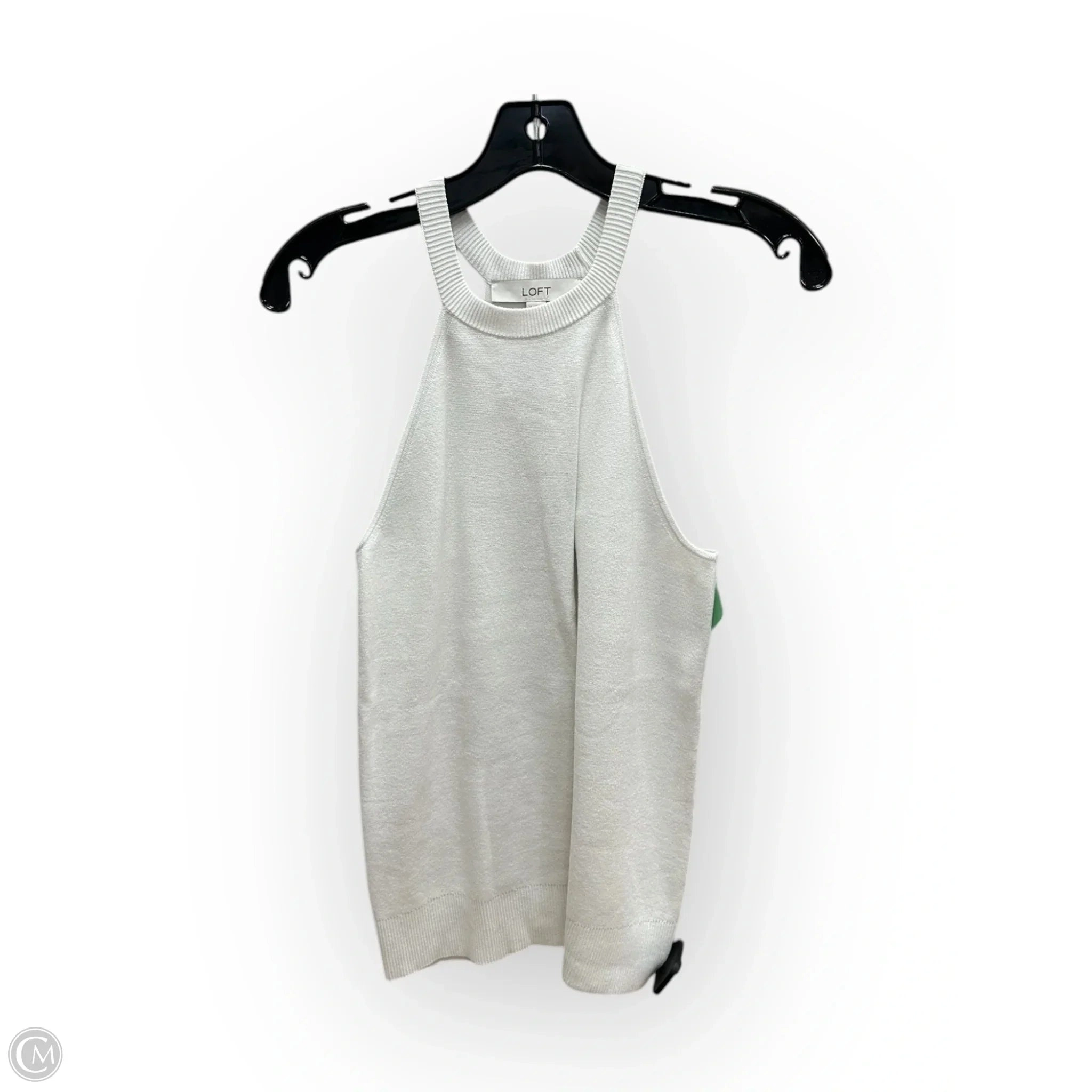 Top Sleeveless By Loft In White, Size: M