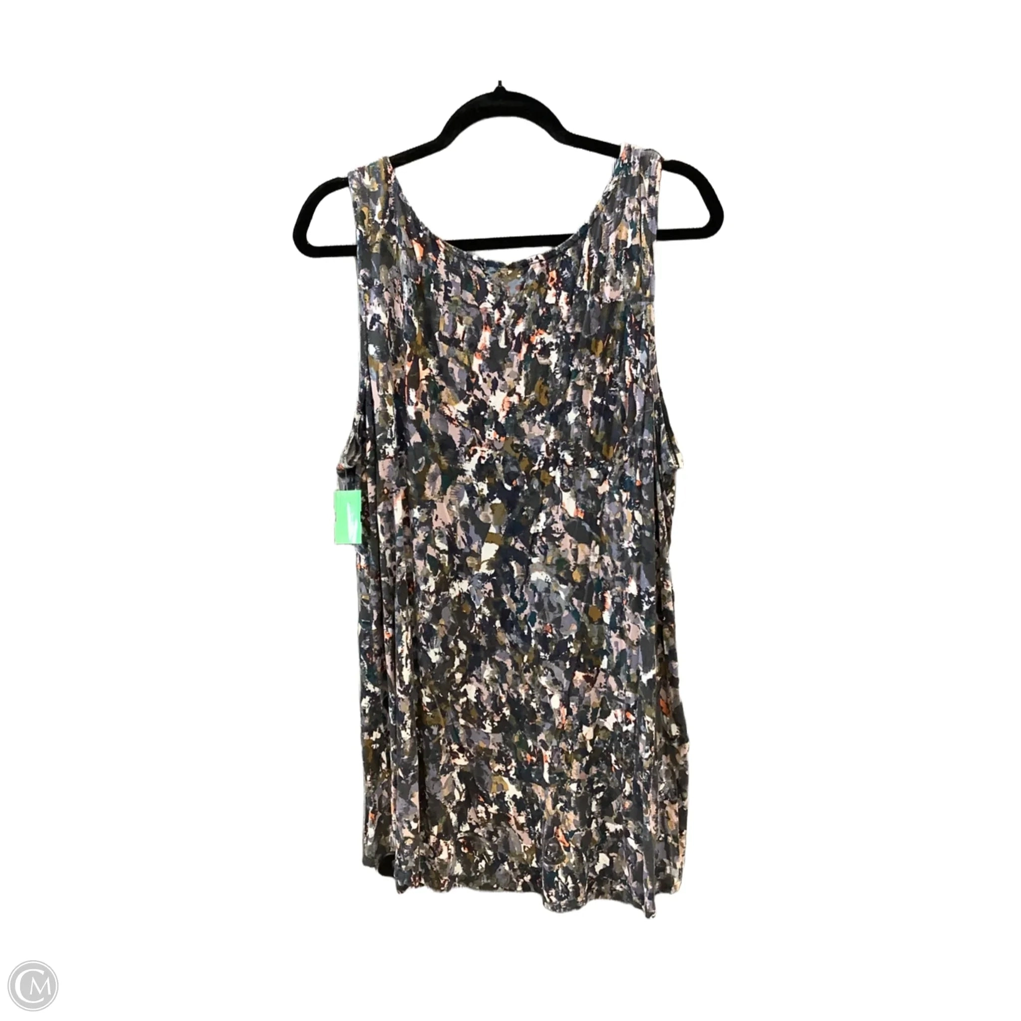 Top Sleeveless By Logo In Multi-colored, Size: 2x