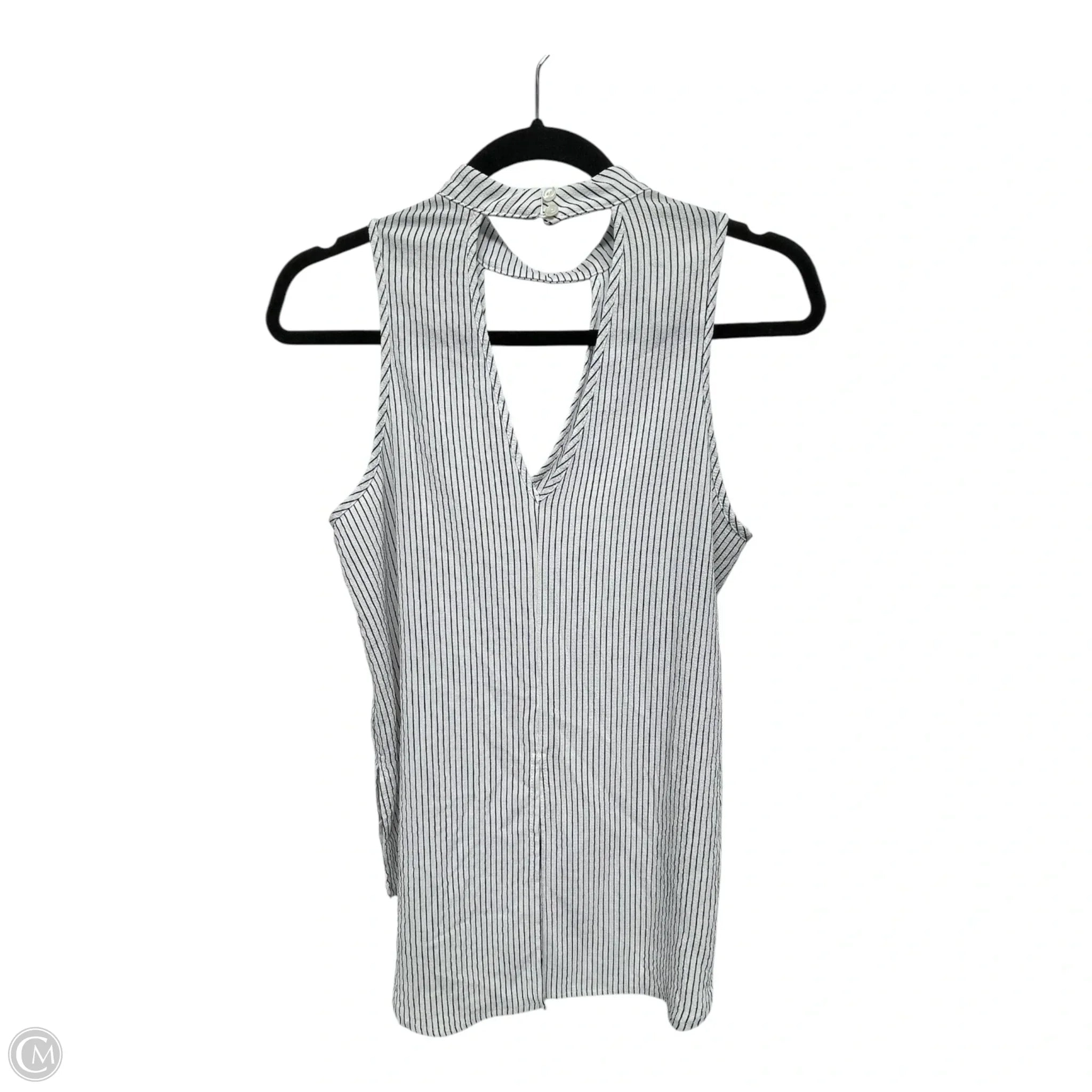 Top Sleeveless By Soprano In Striped Pattern, Size: S