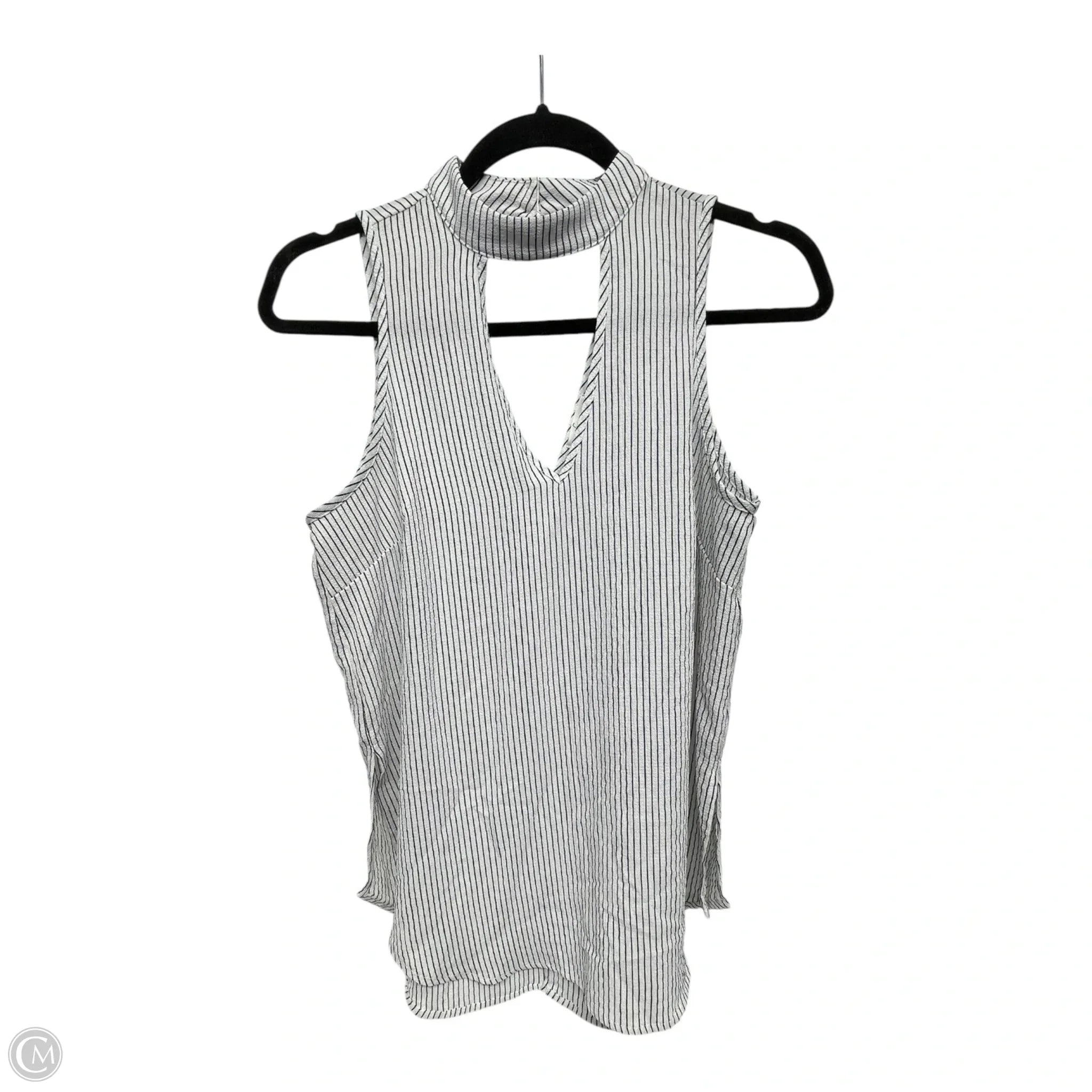 Top Sleeveless By Soprano In Striped Pattern, Size: S