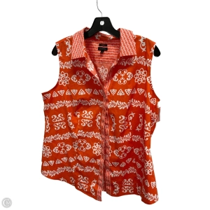 Top Sleeveless By Talbots In Orange, Size: Xl