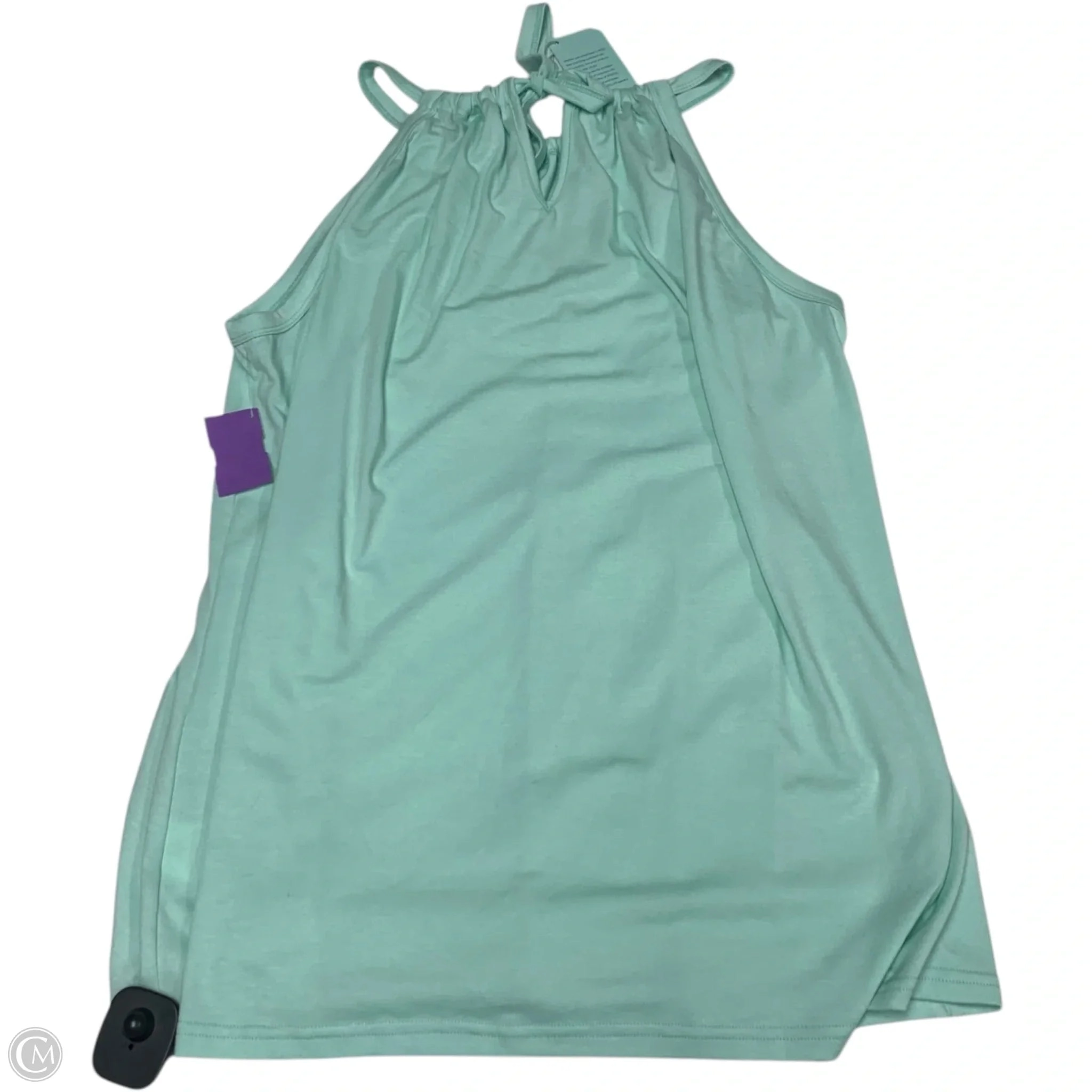 Top Sleeveless By Wiholl In Green, Size: 1x