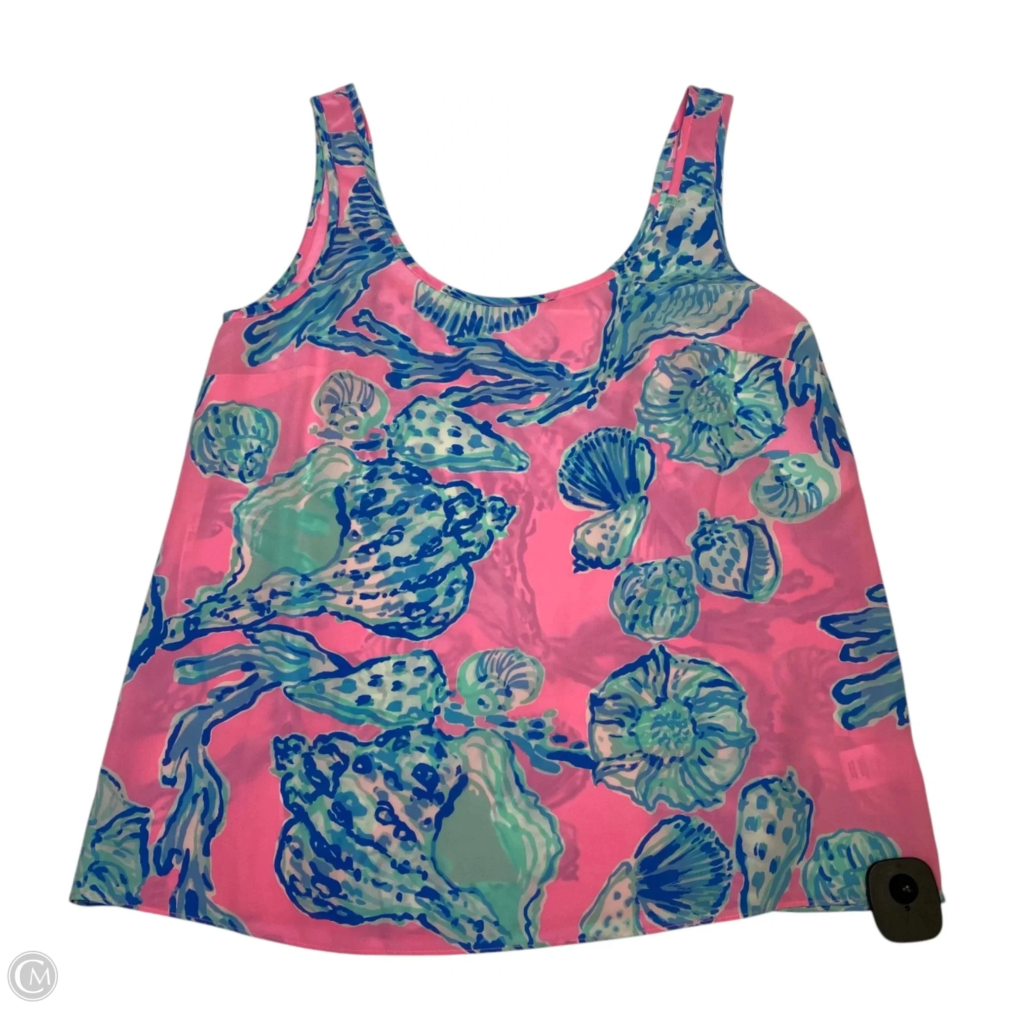Top Sleeveless Designer By Lilly Pulitzer In Blue & Pink, Size: Xs
