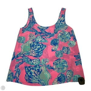 Top Sleeveless Designer By Lilly Pulitzer In Blue & Pink, Size: Xs