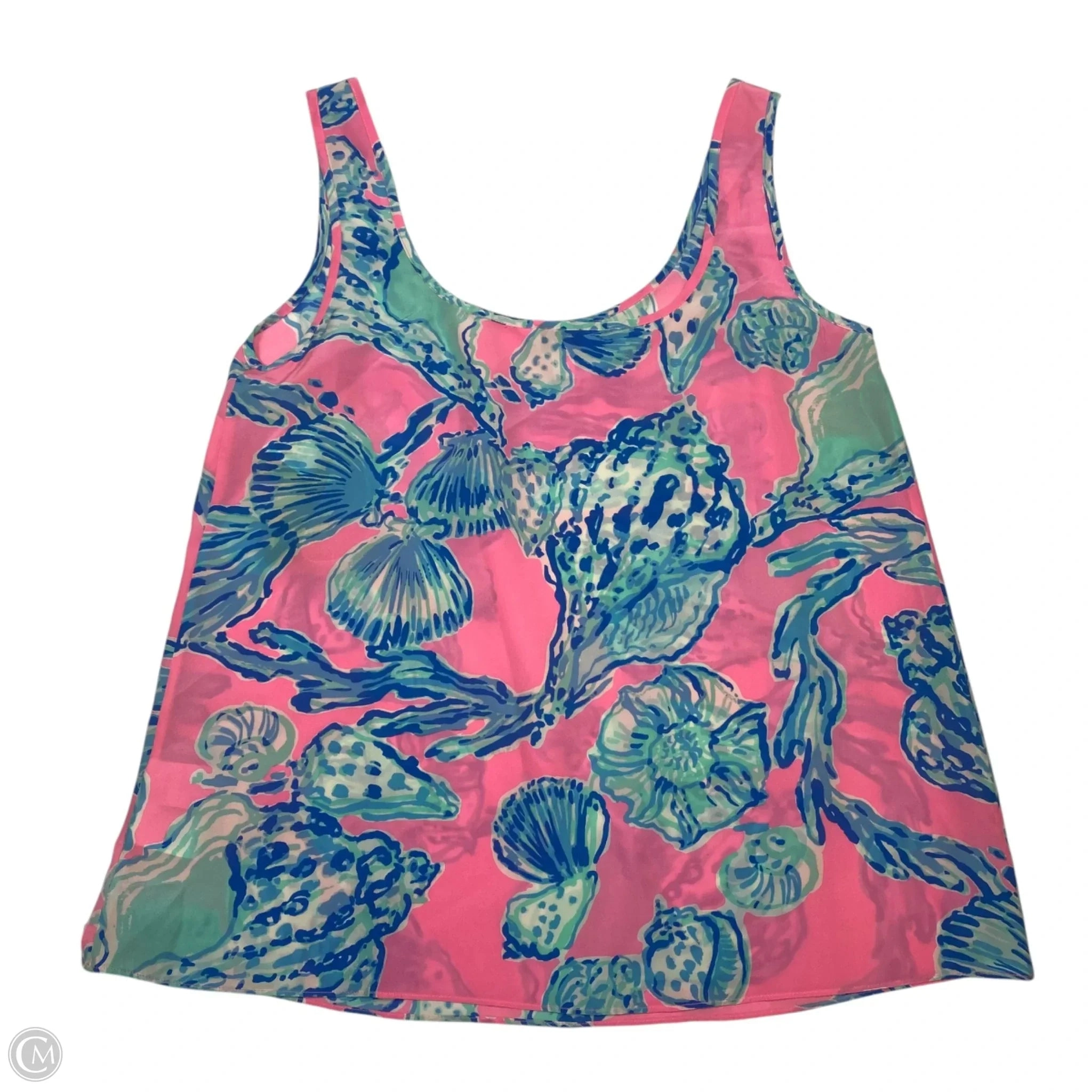 Top Sleeveless Designer By Lilly Pulitzer In Blue & Pink, Size: Xs