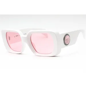 Versace Women's Sunglasses - White Oversized Shape Frame Pink Lens | 0VE4473U 314/84