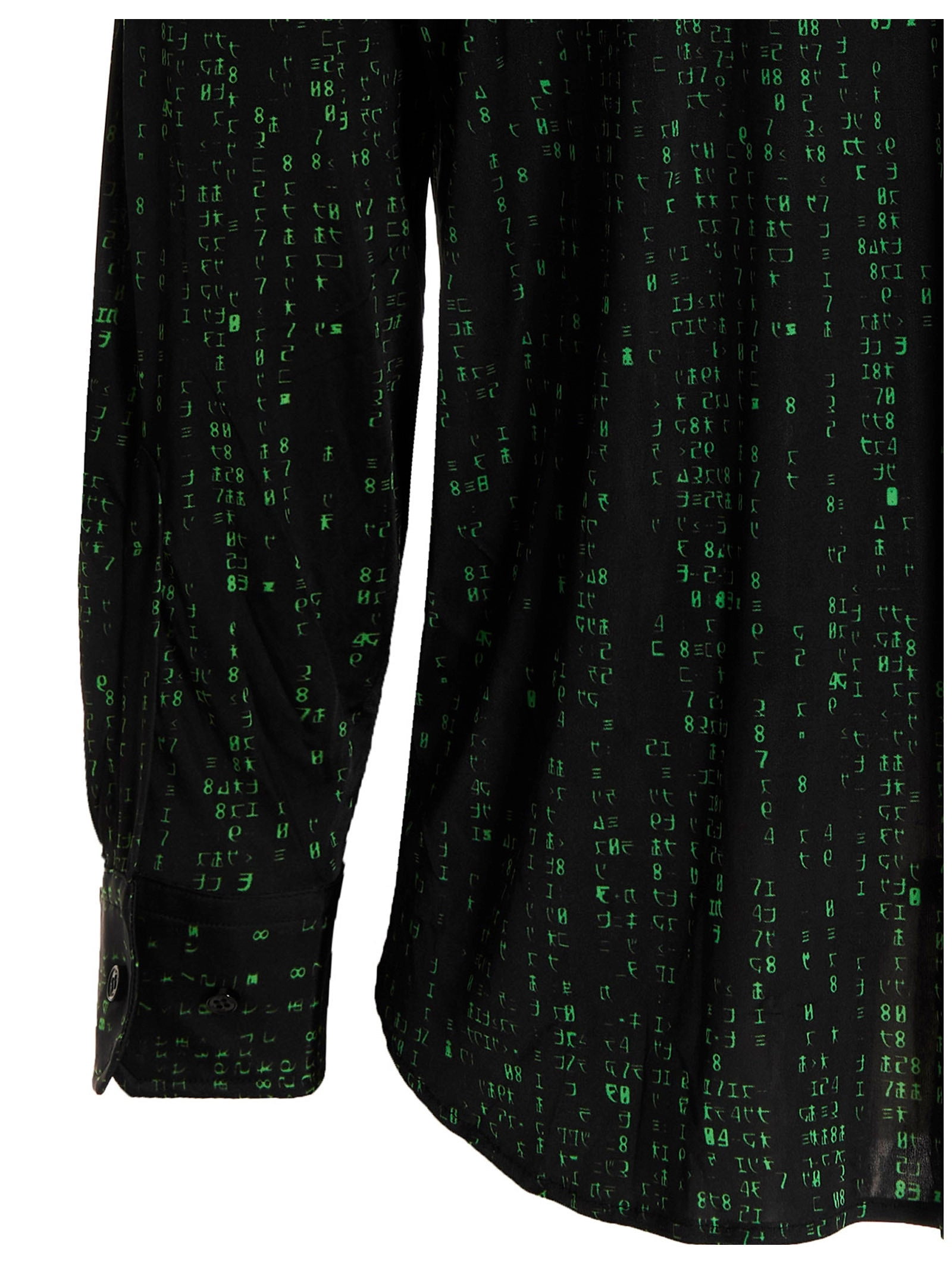 Vetements Code Printed Long-Sleeved Shirt