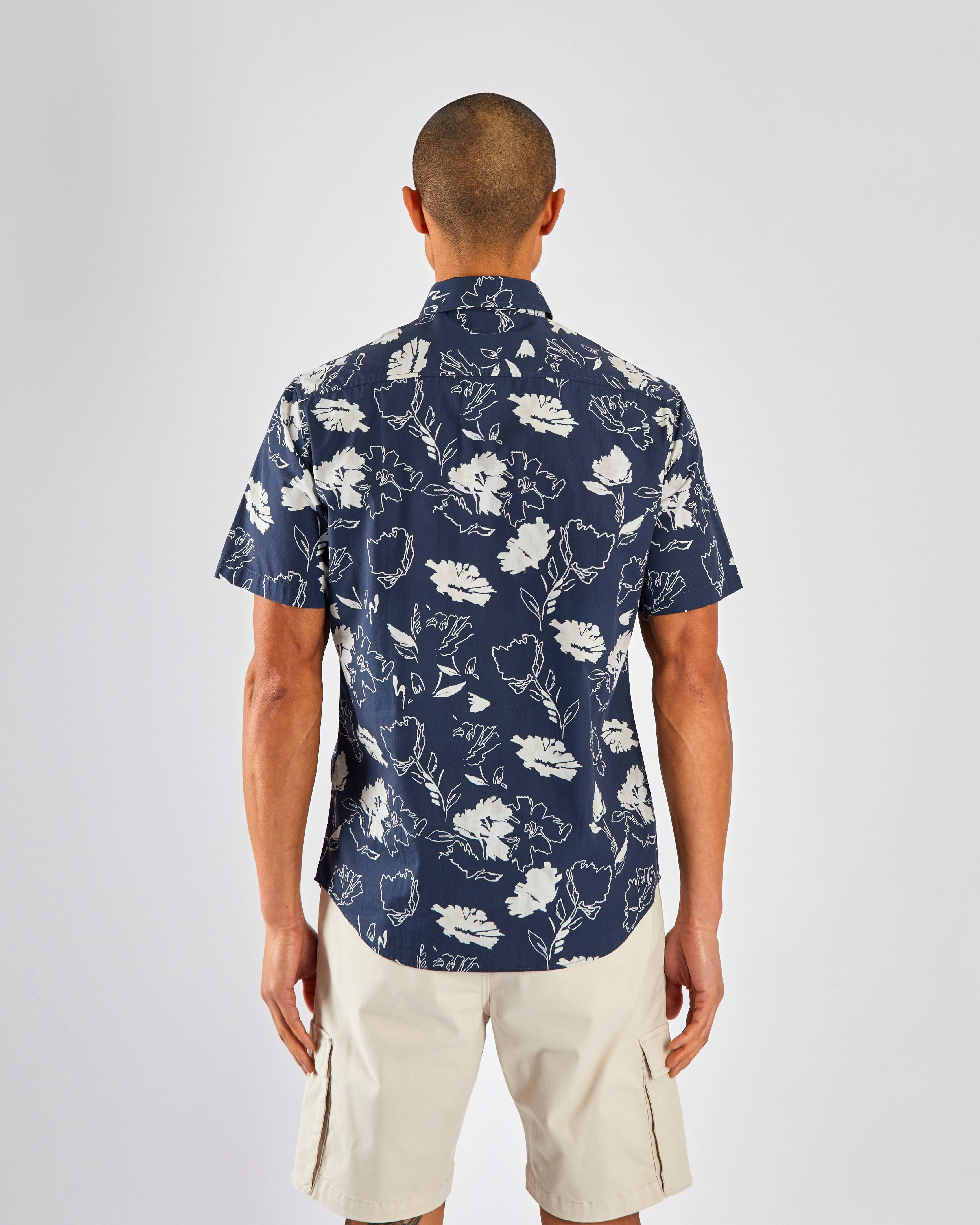 Wilder SS Shirt Navy Print