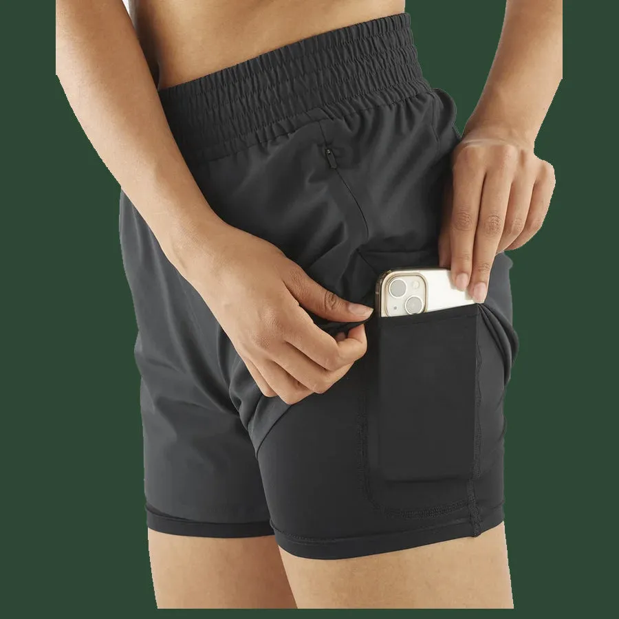 Women's Salomon Shakeout Core 2in1 Shorts 4"