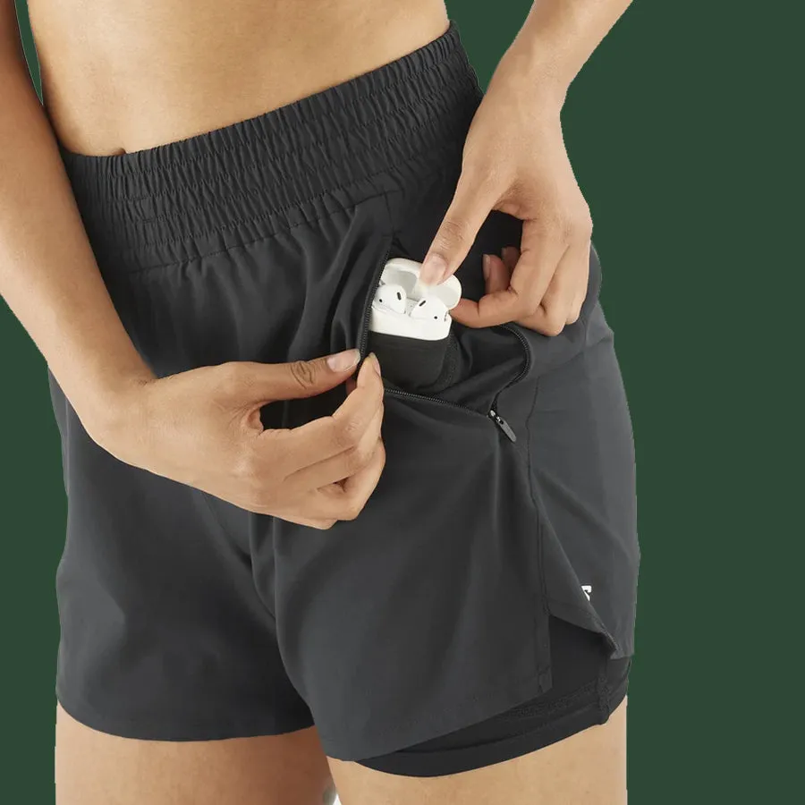 Women's Salomon Shakeout Core 2in1 Shorts 4"