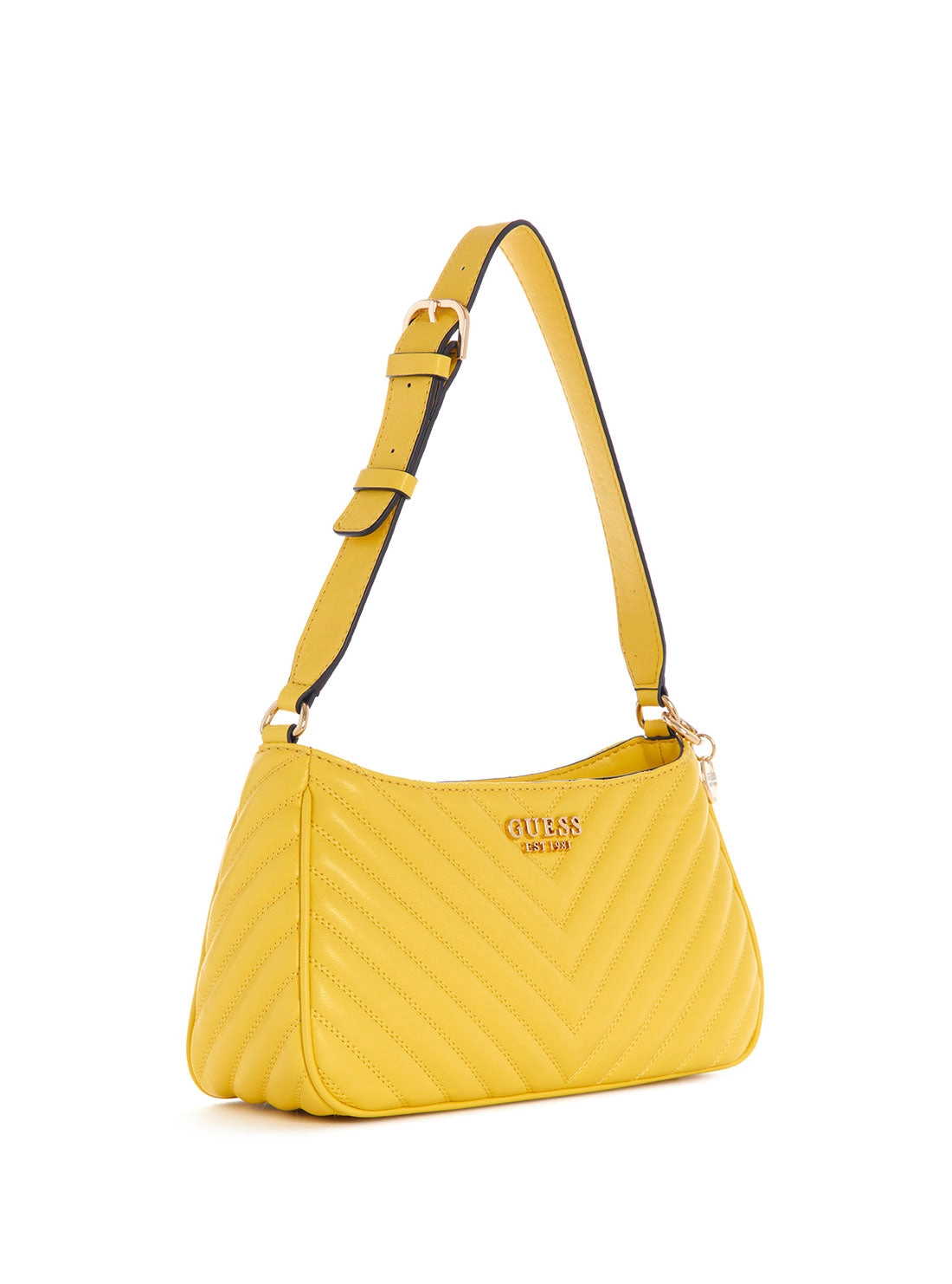 Yellow Keillah Quilted Shoulder Bag
